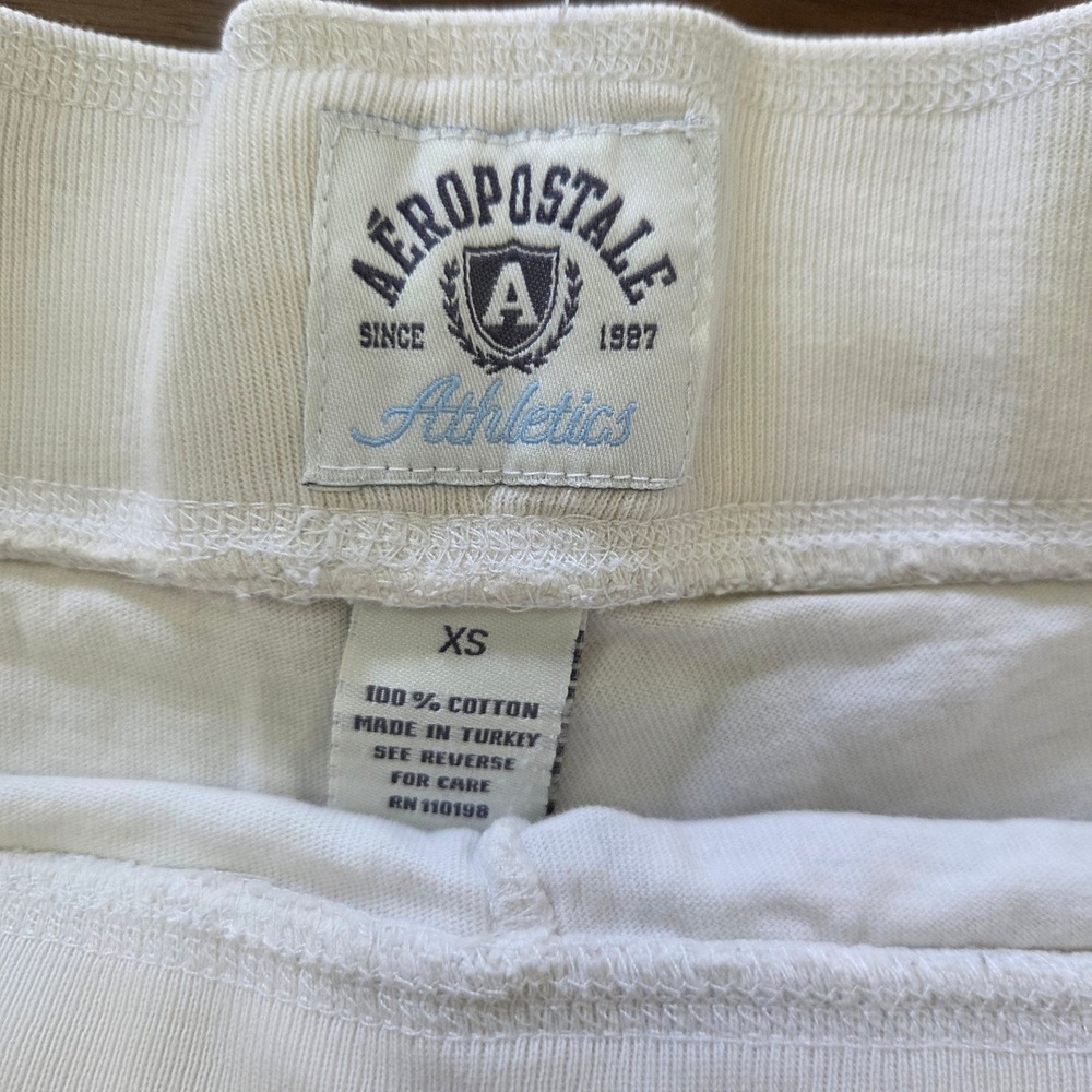 Vintage Y2K 2000s Aeropostale Athletics Low Rise Mini Skort XS White - Picture 5 of 6